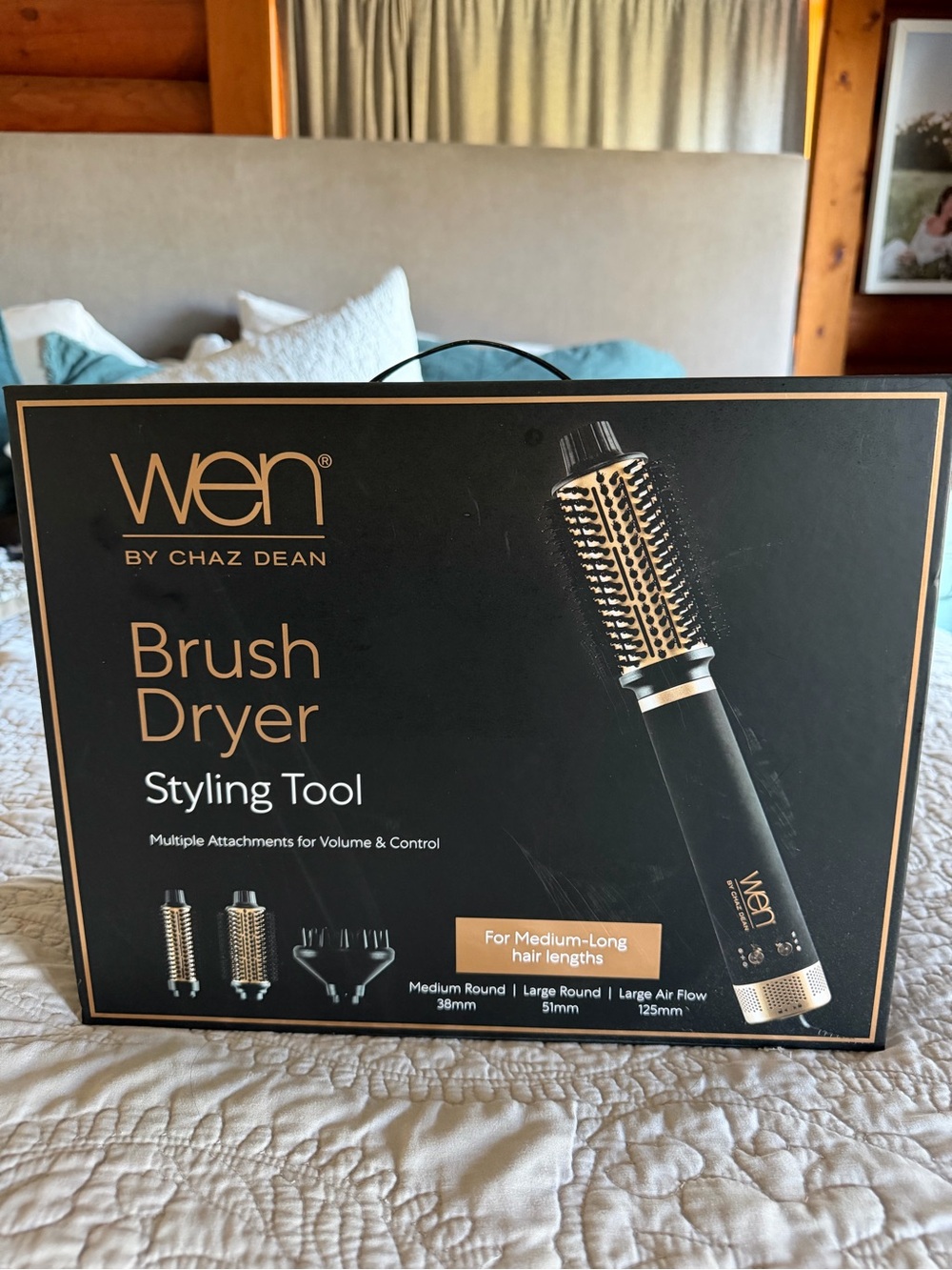 WEN Brush Dryer Styling Tool — Black & Gold Accents
